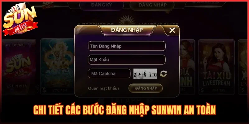 Đăng Nhập SUNWIN 1 Chi tiết các bước đăng nhập SUNWIN an toàn
