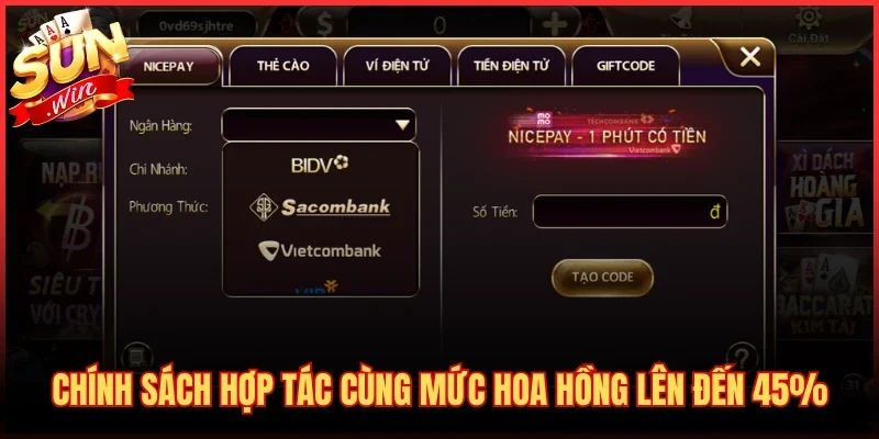 SUNWIN ⭐ Link Tải Sun Win - Truy Cập Sunwin20 Chính Thống 17 Chính sách hợp tác cùng mức hoa hồng lên đến 45%