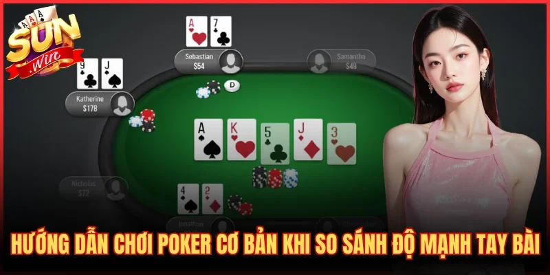 Hướng dẫn chơi Poker cơ bản khi so sánh độ mạnh tay bài